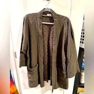 Curator SF Jules Cardigan in Moss green, 2XL